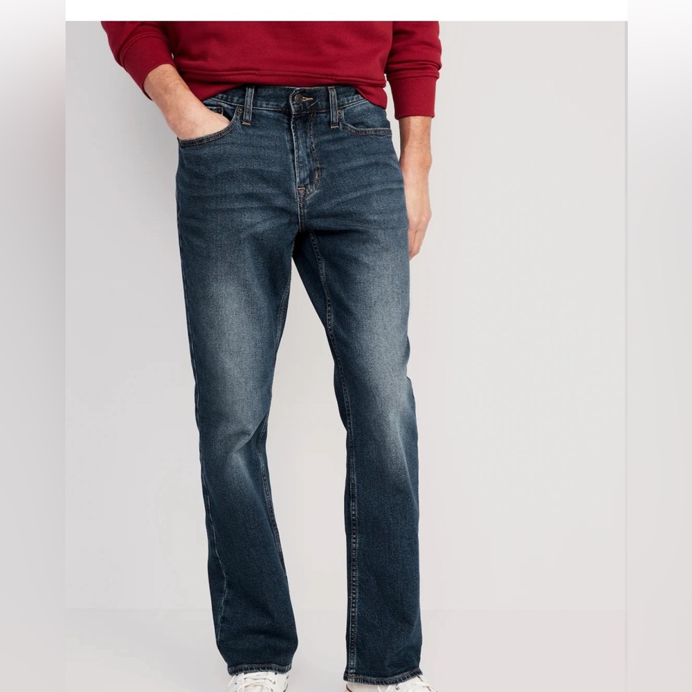 NWOT Old Navy Men Boot-Cut Built-In Flex Jeans Dark Wash size 29x30